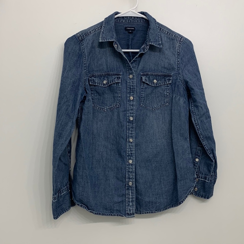 J.Crew chambray shirt women 6P lightly worn